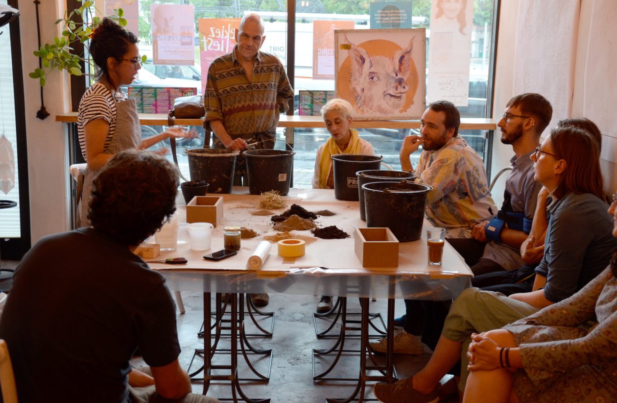 Some bricks were built with mud from the lake